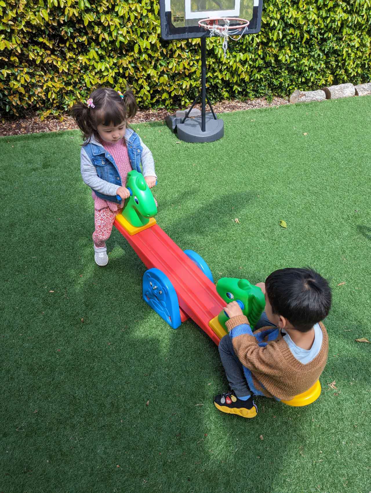 Children engaged in creative activities